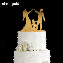 Load image into Gallery viewer, Family Wedding Cake Topper Bride and Groom Cake Toppers with Kids