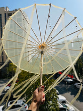 Load image into Gallery viewer, Paper Silk Parasol - Decorative Umbrella for Bridal Shower or Baby Shower