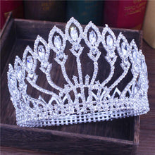 Load image into Gallery viewer, Absolutely Regal Crystal Queen Bridal Crown-Pageant or Mis Quince Tiara