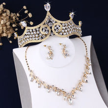 Load image into Gallery viewer, Regal Swirls Baroque Rhinestone Bridal Jewelry Sets