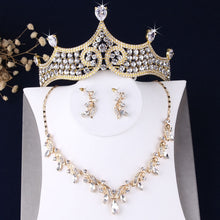 Load image into Gallery viewer, Regal Swirls Baroque Rhinestone Bridal Jewelry Sets