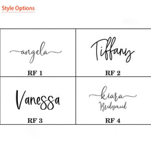 Load image into Gallery viewer, Personalized Round Fancy Ladies Flasks Stainless Steel with Rhinestone Lid for Bridal Party-Wedding Gifts