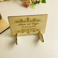 Load image into Gallery viewer, Custom Wedding Wood Guest Book Idea-Personalized Wish Drop Tier