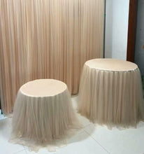 Load image into Gallery viewer, Party Tulle Table Skirt - Party Decor Table Skirting-Wedding Table Skirt