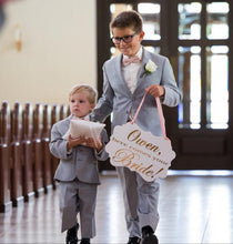 Load image into Gallery viewer, Personalized Assorted Wedding Signs - Here comes your Bride Sign-Ring Bearer-Flower Girl-Queen
