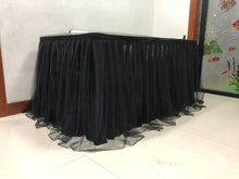 Load image into Gallery viewer, Party Tulle Table Skirt - Party Decor Table Skirting-Wedding Table Skirt