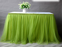 Load image into Gallery viewer, Party Tulle Table Skirt - Party Decor Table Skirting-Wedding Table Skirt