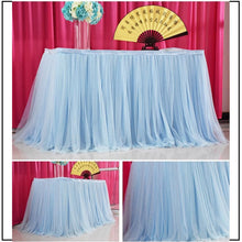 Load image into Gallery viewer, Party Tulle Table Skirt - Party Decor Table Skirting-Wedding Table Skirt