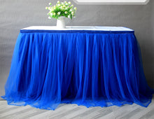 Load image into Gallery viewer, Party Tulle Table Skirt - Party Decor Table Skirting-Wedding Table Skirt