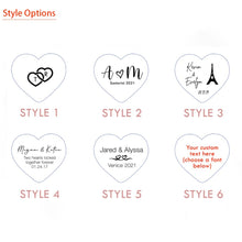 Load image into Gallery viewer, Custom Engraved Heart Shape Padlock with Key-Wedding Keepsake-Gift