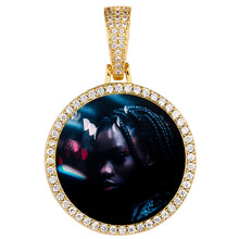 Load image into Gallery viewer, Custom Photo Necklace Personalized Round Medallion