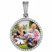 Load image into Gallery viewer, Custom Photo Necklace Personalized Round Medallion