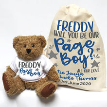 Load image into Gallery viewer, Personalized Bridal Party Teddy Bears - Flower Girl - Ring Boy- Bridesmaids