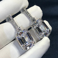Load image into Gallery viewer, Luxury Drop Earrings with Square Crystal AAA Cubic Zirconia-Fashion Wedding Accessories Jewelry