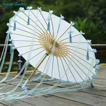 Load image into Gallery viewer, Paper Silk Parasol - Decorative Umbrella for Bridal Shower or Baby Shower