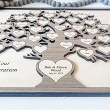 Load image into Gallery viewer, Laser Engraved Family Tree Custom Names Frame
