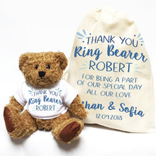 Load image into Gallery viewer, Personalized Bridal Party Teddy Bears - Flower Girl - Ring Boy- Bridesmaids