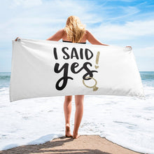 Load image into Gallery viewer, I Said Yes Beach Hat-Beach Towel-Fun Beach Eyeglasses for Bride-Wedding