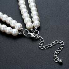 Load image into Gallery viewer, Pretty Dreamy Faux Pearl Jewelry Set with Necklace and Earrings