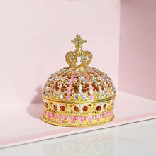 Load image into Gallery viewer, Crown Ring Jewelry Box Holder for Wedding Day