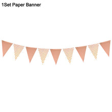 Load image into Gallery viewer, Rose Gold Party Disposable Tableware Sets- Wedding-Bachelorette-Shower Party Assorted Decorations