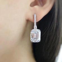 Load image into Gallery viewer, Luxury Drop Earrings with Square Crystal AAA Cubic Zirconia-Fashion Wedding Accessories Jewelry