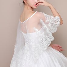 Load image into Gallery viewer, Lovely Light Ivory Lace Bridal Cape
