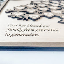 Load image into Gallery viewer, Laser Engraved Family Tree Custom Names Frame
