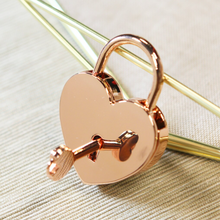 Load image into Gallery viewer, Custom Engraved Heart Shape Padlock with Key-Wedding Keepsake-Gift