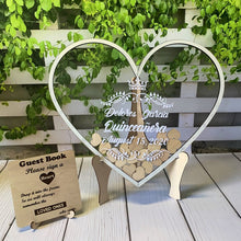 Load image into Gallery viewer, Birthday-Quinceañera Heart Guest Book Alternative -Mis Quince-Sweet Sixteen Wish Drop Heart