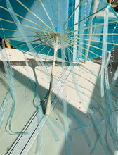 Load image into Gallery viewer, Paper Silk Parasol - Decorative Umbrella for Bridal Shower or Baby Shower