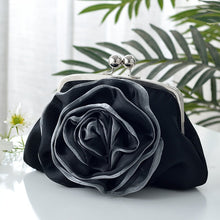 Load image into Gallery viewer, Ladies Flower Clutch Bag -  Elegant Evening Bag - Small Bridal Clutch Purse
