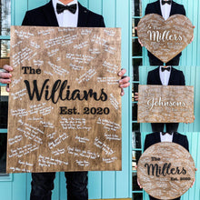 Load image into Gallery viewer, Rustic Wedding Sign - A Wooden Wedding Guest Book Alternative