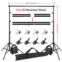Load image into Gallery viewer, Professional Background Photo Frame Stand - Backdrop - For Decor Curtains at Special Events