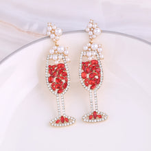 Load image into Gallery viewer, Boho Earrings - Fashion Beaded Earrings - Bride Chic Bottle Earrings