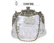Load image into Gallery viewer, Lovely Beaded Embroidered Vintage Evening Bag-Sequined Clutch