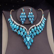 Load image into Gallery viewer, Fit for a Queen Jewelry Set -  Tiara - Choker Necklace-Earrings - Brides- Quinceañeras