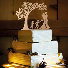 Load image into Gallery viewer, Family Wedding Cake Topper Bride and Groom Cake Toppers with Kids