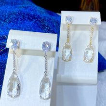 Load image into Gallery viewer, Fashion Cubic Zircon Water Drop Pendant Earrings for the Bride-Wedding Party Jewelry