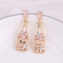 Load image into Gallery viewer, Boho Earrings - Fashion Beaded Earrings - Bride Chic Bottle Earrings