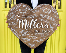 Load image into Gallery viewer, Rustic Wedding Sign - A Wooden Wedding Guest Book Alternative