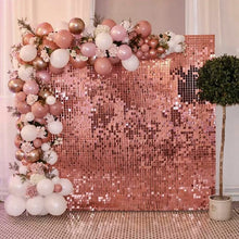 Load image into Gallery viewer, Party Background Glitter Look Curtain Glitter Backdrop Wedding - Party Decoration