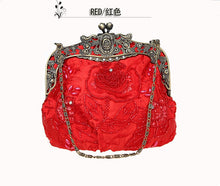 Load image into Gallery viewer, Lovely Beaded Embroidered Vintage Evening Bag-Sequined Clutch