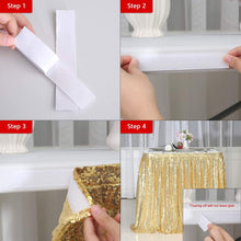 Load image into Gallery viewer, Sequin Rectangular Table Skirting for Party Tables - Wedding Decoration-Party Linen