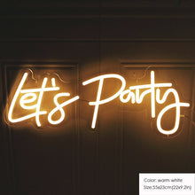 Load image into Gallery viewer, Acrylic Neon Signs Made For Indoor Wedding-Birthday or Any Party Decoration
