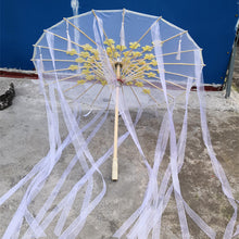 Load image into Gallery viewer, Paper Silk Parasol - Decorative Umbrella for Bridal Shower or Baby Shower