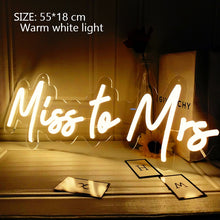 Load image into Gallery viewer, Acrylic Neon Signs Made For Indoor Wedding-Birthday or Any Party Decoration