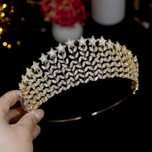 Load image into Gallery viewer, Stars Galore Gold Collection Crowns-Bridal Tiaras