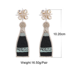Load image into Gallery viewer, Boho Earrings - Fashion Beaded Earrings - Bride Chic Bottle Earrings