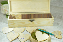 Load image into Gallery viewer, Personalized Signature Guest Book Option-Engraved Wood Wish Drop Box for Any Occasion-Wedding-Mis Quince-Anniversary